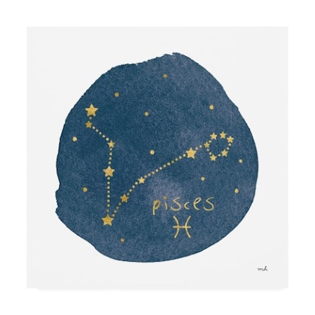 Trademark Fine Art Moira Hershey 'Horoscope Pisces' Canvas Art, 18x18 WAP11251-C1818GG